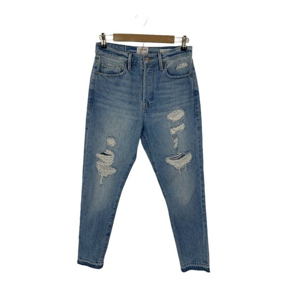 Frame Denim Distressed Rigid Jeans - Picture 1 of 5